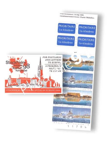 Suède, Carnet n° 2038, collection timbres Europe