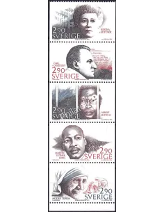 Suède, n° 1395 à 1399, collection timbres Europe