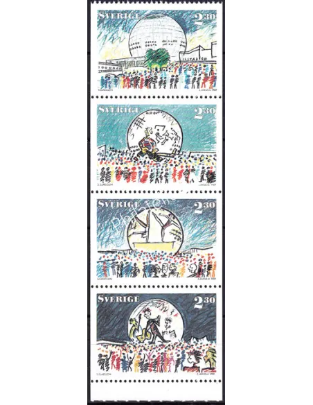 Suède, n° 1512 à 1515, collection timbres Europe