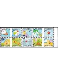 Suède, n° 1524 à 1533, collection timbres Europe