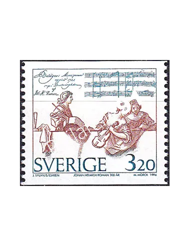 Suède, n° 1825, collection timbres Europe