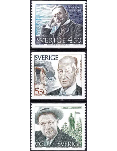 Suède, n° 1836 à 1838, collection timbres Europe