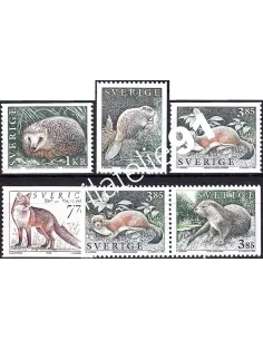 Suède, n° 1905 à 1909, collection timbres Europe