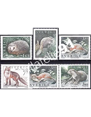 Suède, n° 1905 à 1909, collection timbres Europe