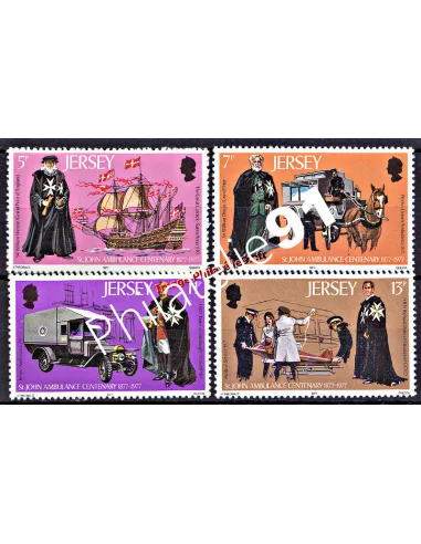 JERSEY - n°   158 à 161 - Ordre Saint Jean