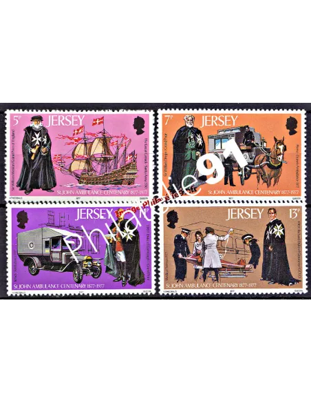 JERSEY - n°   158 à 161 - Ordre Saint Jean