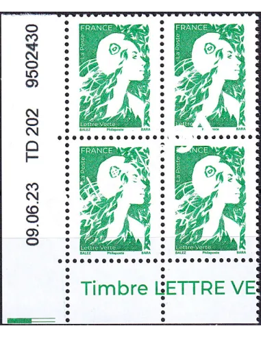 Coin daté sur timbre n° 5730, collection timbres France