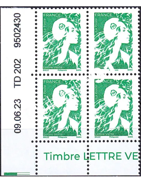 Coin daté sur timbre n° 5730, collection timbres France