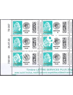 Coin daté sur timbre n° 5762, Bloc de 6, collection timbres France