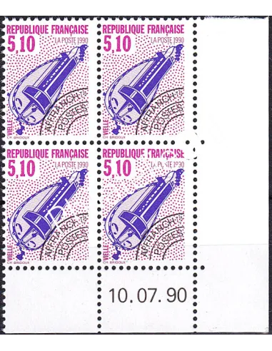 Coin daté sur timbre préoblitéré n° 209, collection timbres France