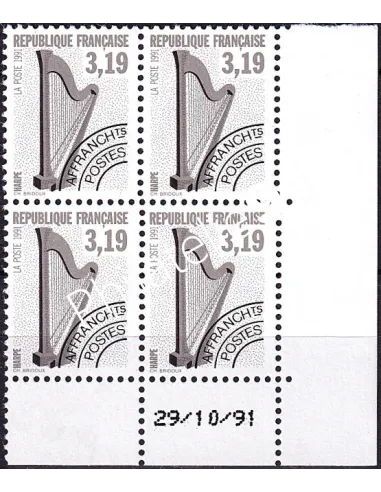 Coin daté sur timbre préoblitéré n° 220, collection timbres France