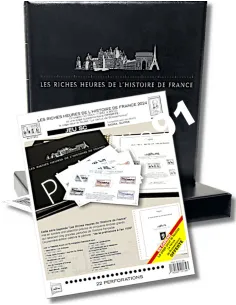 ALBUM Les riches heures de l'histoire de france, matériel philatélie
