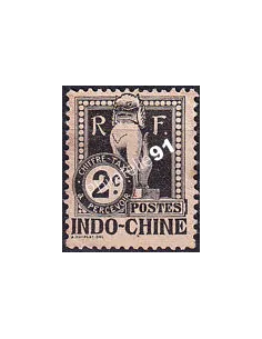 INDOCHINE, Timbre-taxe n° 5 charnière, Timbres des Colonies