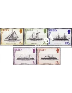 JERSEY - n°   181 à 185 - BATEAUX-POSTE