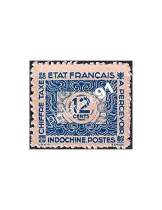 INDOCHINE, Timbre-taxe n° 81 neuf, émis sans gomme, Timbres Colonies