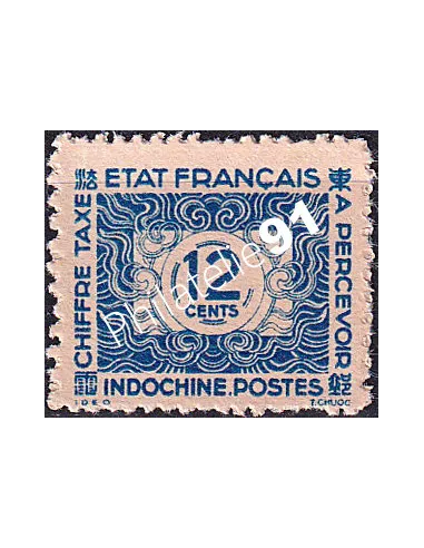 INDOCHINE, Timbre-taxe n° 81 neuf, émis sans gomme, Timbres Colonies