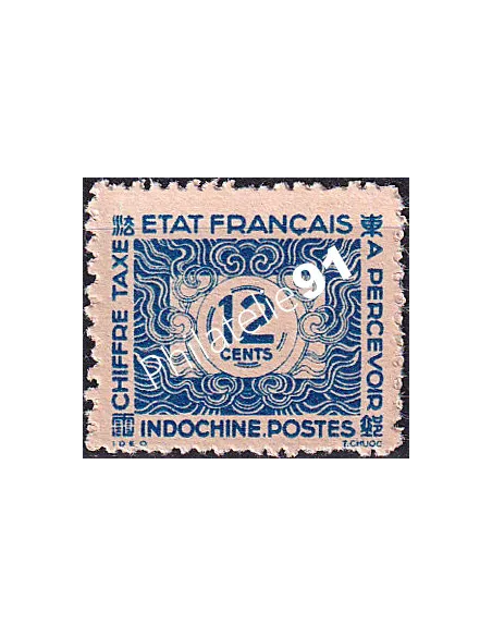 INDOCHINE, Timbre-taxe n° 81 neuf, émis sans gomme, Timbres Colonies