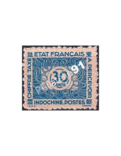 INDOCHINE, Timbre-taxe n° 83 neuf, émis sans gomme, Timbres Colonies