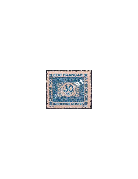 INDOCHINE, Timbre-taxe n° 83 neuf, émis sans gomme, Timbres Colonies