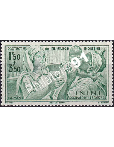 ININI, PA n° 1 neuf, collection timbres colonies françaises
