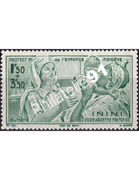 ININI, PA n° 1 neuf, collection timbres colonies françaises