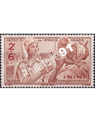 ININI, PA n° 2 charnière, collection timbres colonies françaises