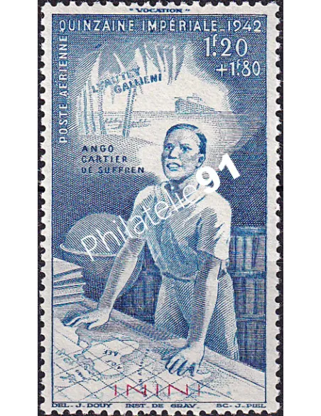 ININI, PA n° 3 charnière, collection timbres colonies françaises