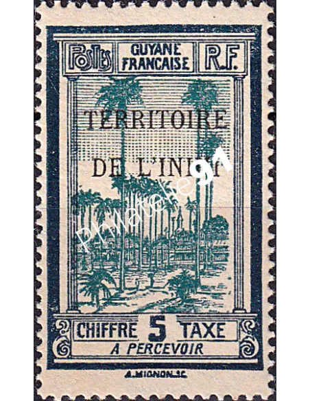 ININI, Timbre-taxe n° 1 neuf, collection timbres colonies françaises
