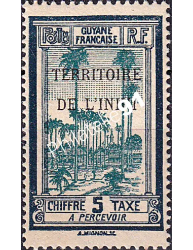 ININI, Timbre-taxe n° 1 charnière, collection timbres colonies françaises