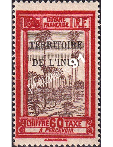 ININI, Timbre-taxe n° 6 charnière, collection timbres colonies françaises