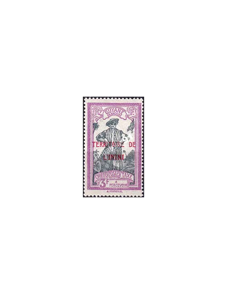 ININI, Timbre-taxe n° 9a charnière, collection timbres colonies françaises