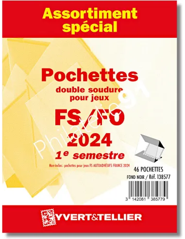 Assortiment Yvert&Tellier de pochettes France FS/FO 2024