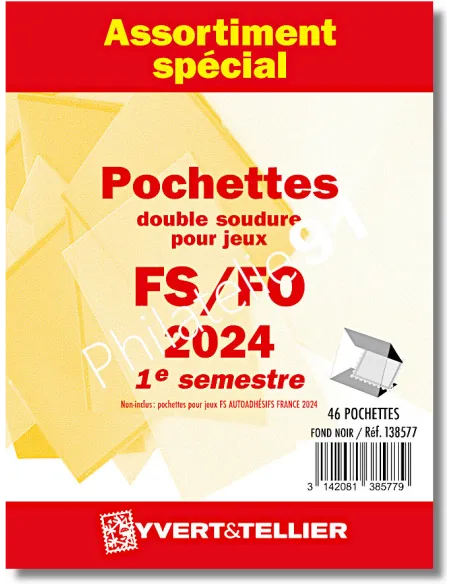 Assortiment Yvert&Tellier de pochettes France FS/FO 2024