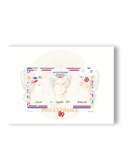 Nouvelle-Calédonie, épreuve de luxe du BF n° 9, Timbre Dom Tom