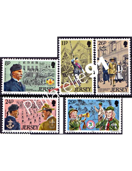 JERSEY - n°   282 à 286 - Scoutisme