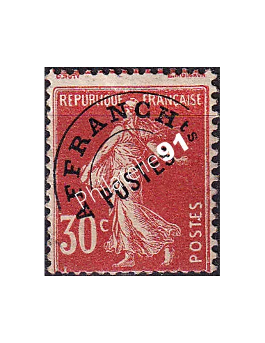 Variété sur timbre préoblitéré n°  58 charnière, signé, Timbres France