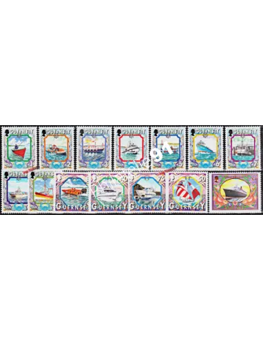 GUERNESEY - n°  823 à 836 ** -  Patrimoine maritime (III)