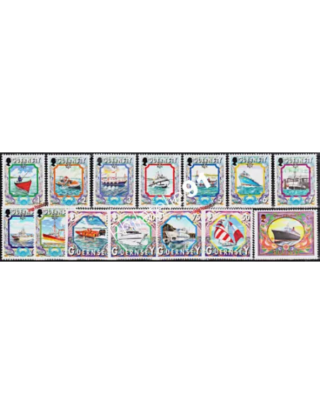 GUERNESEY - n°  823 à 836 ** -  Patrimoine maritime (III)