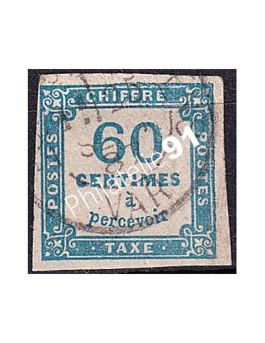 Timbre-taxe n° 9 ND oblitéré, collection timbres France