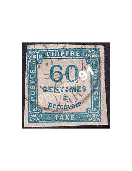 Timbre-taxe n° 9 ND oblitéré, collection timbres France
