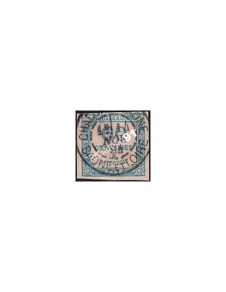 Timbre-taxe n° 9 ND oblitéré, collection timbres France