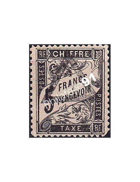 Timbre-taxe n° 24 oblitéré, collection timbres France