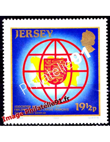 timbre de JERSEY n° 297 - Armoiries