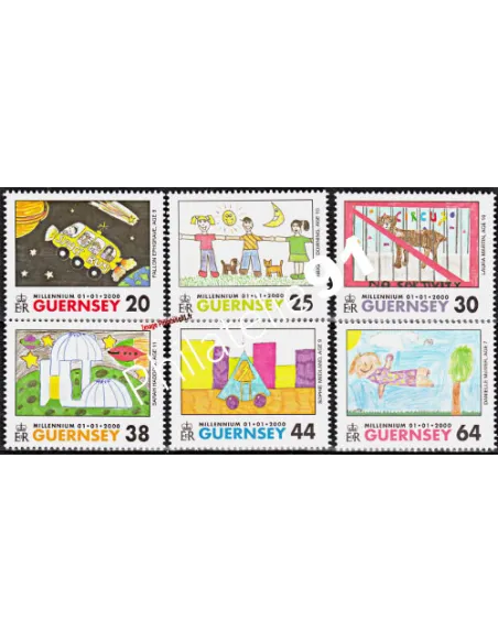 GUERNESEY - n°  849 à 854 ** -  Dessins d'enfants sur l'avenir