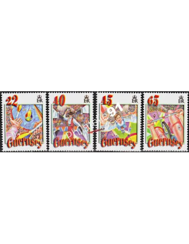 GUERNESEY - n° 931 à 934 -  CIRQUE