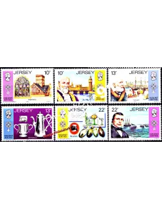 JERSEY - n°   354 à 359 - Héritage Huguenot