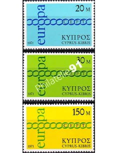 Chypre, n° 351 à 353, collection timbres Europa