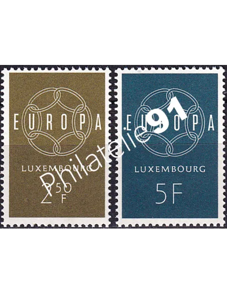Luxembourg, n° 567 à 568, collection timbres Europa