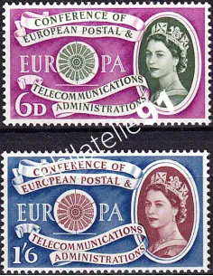 Grande-Bretagne, n° 357 à 358, collection timbres Europa