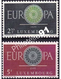 Luxembourg, n° 587 à 588, collection timbres Europa